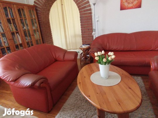 Műbőr 3-2-1 kanapé eladó