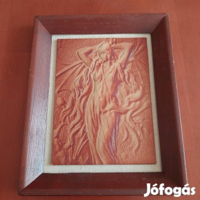 Műbőr/bőr dombornyomott kép 