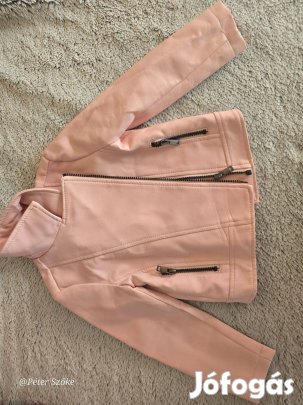 Műbőr rózsaszín dzseki