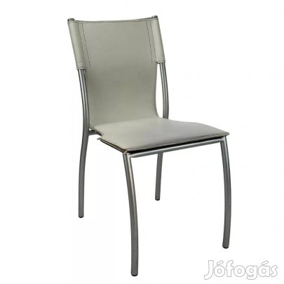 Műbőr szék, étkezőszék, fehér színű - használt székek