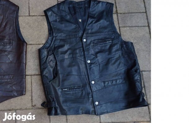 Műbőrmellény motoros mellény XXL