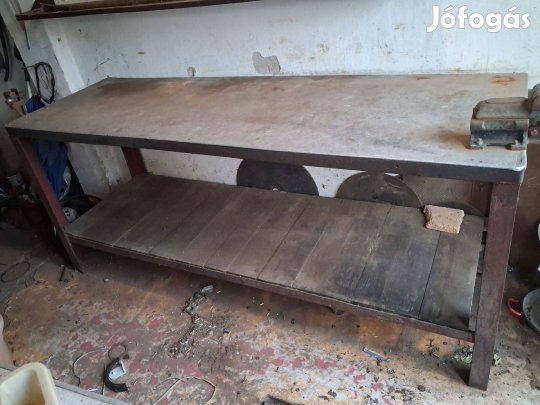 Műhelyasztal, fém
