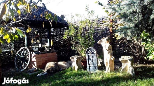 Műkő ülőrönk, kerti szobor tartozék, 2db, Keszthelyen eladó!