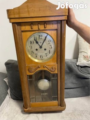 Működő antik FMS (Mauthe) német falióra Eredeti kulcsával