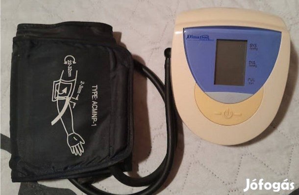 Működö régi tipusú csak elemes vérnyomásmérő mandzsettával eladó