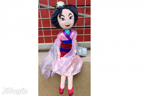 Mulan hercegnő eredeti Disney plüss figura (új, címkés) 50cm