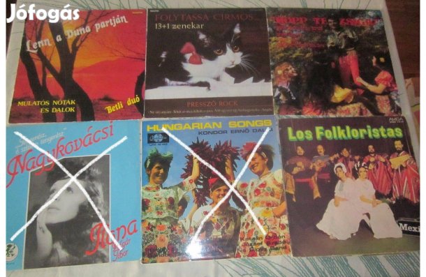 Mulatós bakelitlemezek