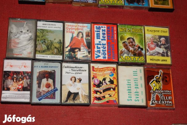 Mulatós kazetták 12 db egyben olcsón