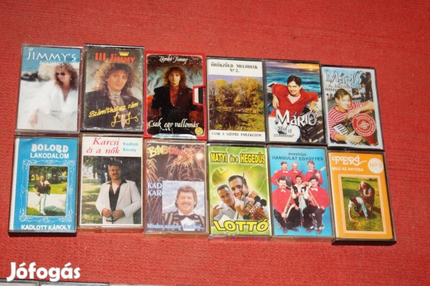 Mulatós magnó kazetták 12 db kazetta egyben olcsón