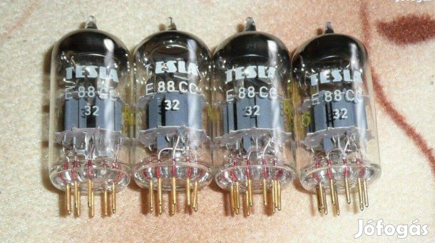 Mullard - Tesla E88CC elektroncső, elektroncsövek