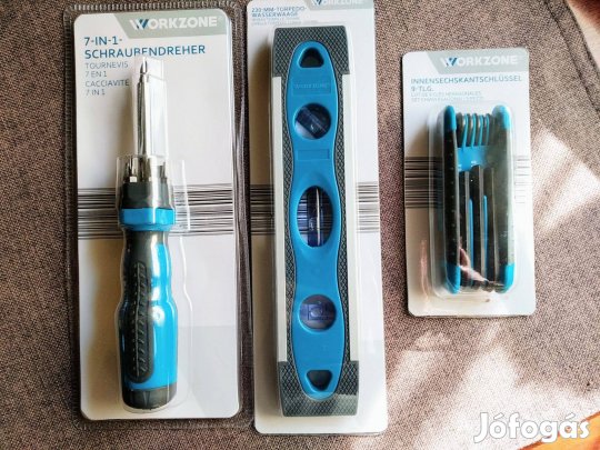 Multifunkciós csavarhúzó kék Acél Bitekkel Német minőség 7 Az Egyben