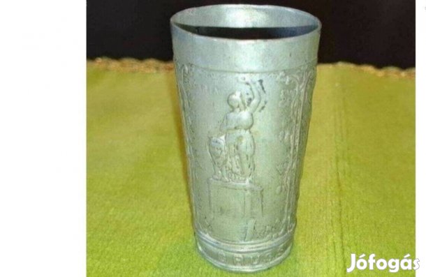 Müncheni emlék ón keresztelő pohár
