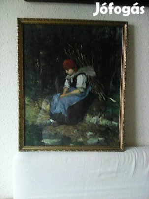 Munkácsi poszter üvegezett díszes képkeretbe 50 x 40 cm