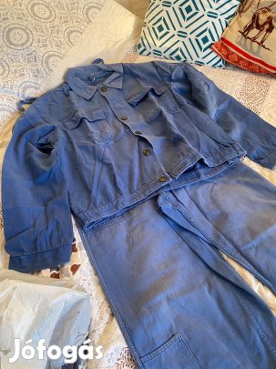 Munkaruha szett sötétkék 170/48-as méretű, hibátlsn, alig használt