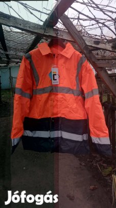 Munkás kabát, fényvisszaverő