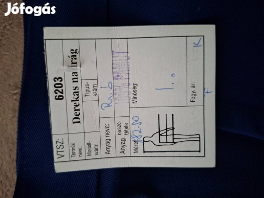 Munkás öltöny 182/50