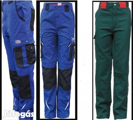 Munkásnadrág (derekas) 182/56 (2db) és 176/54 (1db)