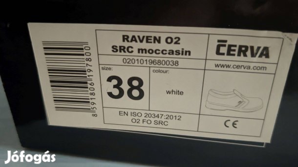Munkavédelmi cipő új (Raven 02 SRC) 38-as ingyenes szállítás