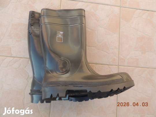 Munkavédelmi gumicsizma 43-as, Eurofort - Új, fekete