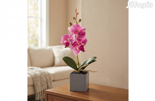 Műnövény dekoráció - orchidea - 3 féle - 29,5 cm