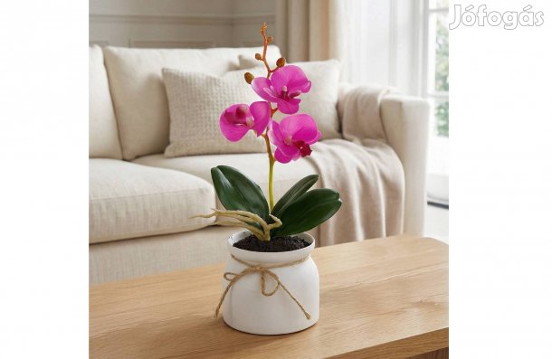 Műnövény dekoráció - orchidea - 3 féle - 32,5 cm