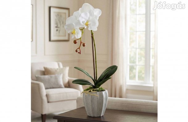 Műnövény dekoráció - orchidea - 3 féle - 45 cm