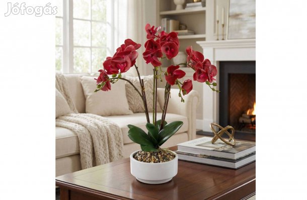 Műnövény dekoráció - orchidea - 5 féle - 56 cm