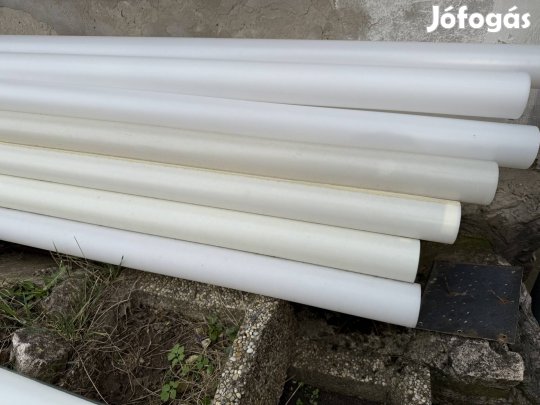 Műnyag csövek 155cm hosszú 100ft/db csatornának is