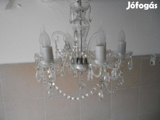 Muránoi csillár kristály 6 égős