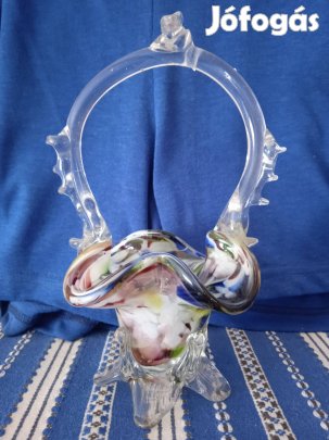 Muranói üveg dísztárgy