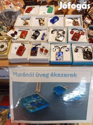 Muránói üveg ékszerek