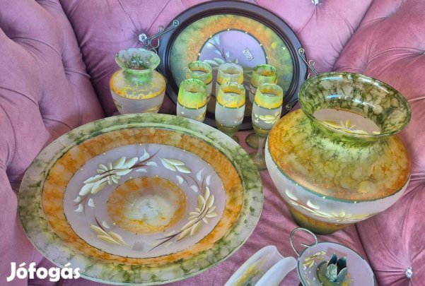 Muránói üveg készlet eladó