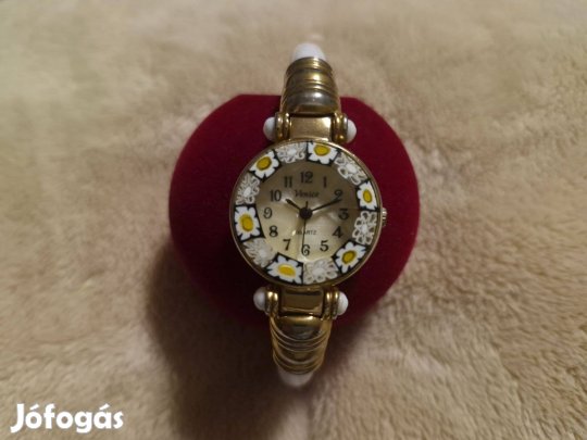 Muránói üveg női karóra, ékszeróra