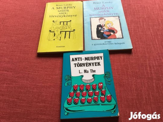 Murphy törvényei - humoros könyvek karikatúrákkal - 3db