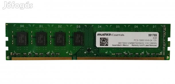 Mushkin 4GB DDR3 1333MHz memória
