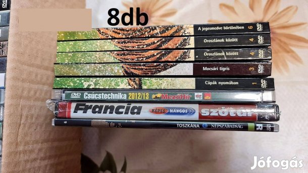 Műsoros DVD filmek sok még bontatlan.Több mint 100db