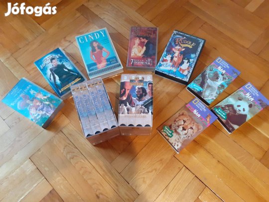Műsoros VHS kazetta gyűjtemény együtt
