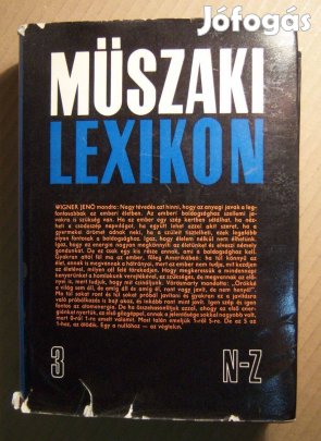 Műszaki Lexikon N-Z (1980) 10kép+tartalom