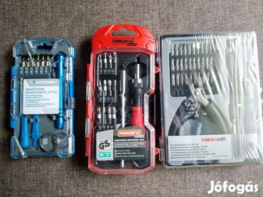 Műszerész Szerszám Csavarhúzó BIT Készlet,Új Powerfix-Parkside Megálla