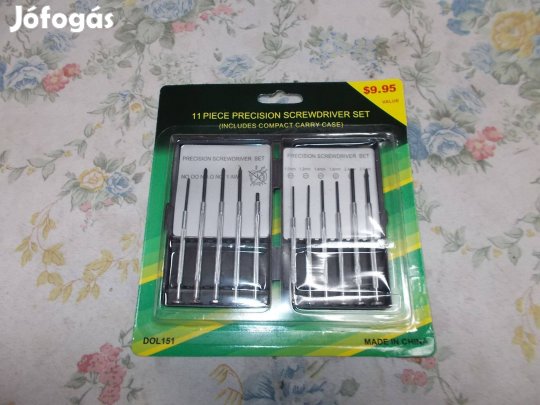 Műszerész csavarhúzó 11 db-os készlet