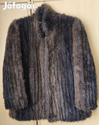 Műszörme bunda, női, rövid, használt