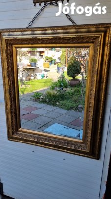 Mutatós csiszolt üveggel fali tükör 82×73cm