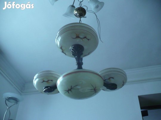 Mutatós kivitelű antik mennyezeti lámpa
