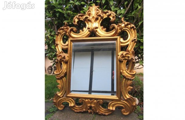 Mutatós nagy barokk fali tükör 115×86