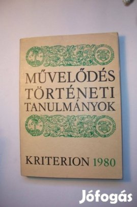 Művelődés történeti tanulmányok Kriterion 1980