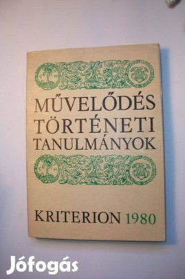 Művelődés történeti tanulmányok Kriterion 1980