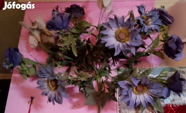 Művirág csokromat 14 szálas,bokros 50 cm x 40 cm-es átmérőjű