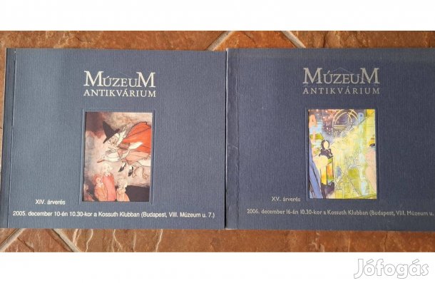 Múzeum antikvárium aukciós katalógusai