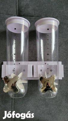 Müzli és Gabonapehely Adagoló és Tároló, fehér