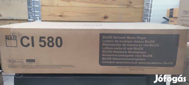 NAD CI580 4 zónás Bluos hálózati zenelejátszó! Vadi új, bontatlan!
